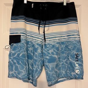 Salt Life Board Shirts, SLX- QD vapor stretch, size 32